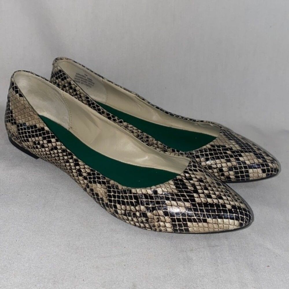 MIA flats Amanda snake shoe scale pattern fpointed toe 7 women animal sexy